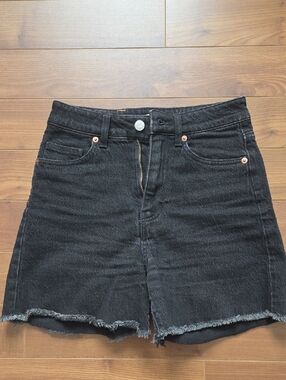 H&M Black Denim Shorts
